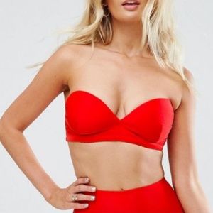 ASOS Push Up Bandeau Bikini Top, 34DDD